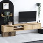 Hanah Home Mueble de TV Heka Roble Zafiro